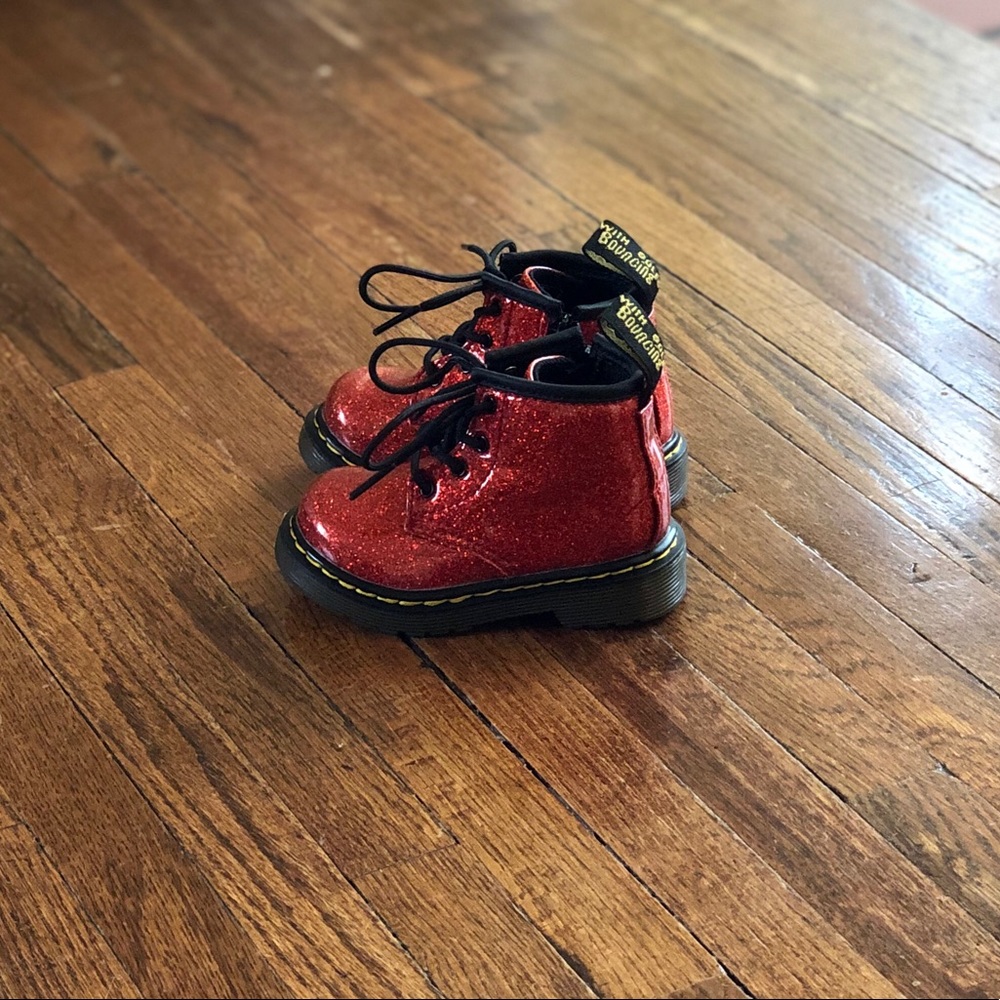 Dr. Martens Patent Glitter Infant/Toddler Boot